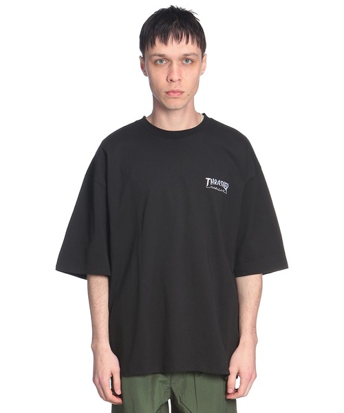 THRASHER（スラッシャー）の「THRASHER (スラッシャー) バックプリント Tシャツ 半袖 Tour Logo ビッグシルエット オーバーサイズ ロゴ刺繍 綿100％ メンズ レディース（Tシャツ/カットソー・メンズ・ブラック/ブルー/ホワイト/グリーン・M/L/LL）」の20枚目の写真