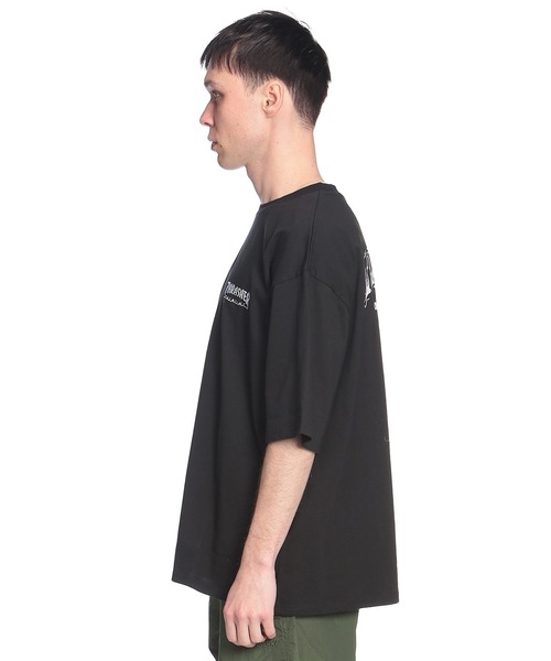 THRASHER（スラッシャー）の「THRASHER (スラッシャー) バックプリント Tシャツ 半袖 Tour Logo ビッグシルエット オーバーサイズ ロゴ刺繍 綿100％ メンズ レディース（Tシャツ/カットソー・メンズ・ブラック/ブルー/ホワイト/グリーン・M/L/LL）」の21枚目の写真