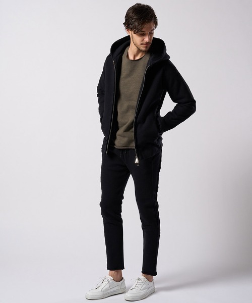 wjk(ダヴルジェイケイ)の「msw1866- cut-off light sweatshirt スウェット(7139 cj54j)(スウェット・メンズ・カーキ/インディゴブルー/トップグレー・S/M/L/XL)」の11枚目の写真