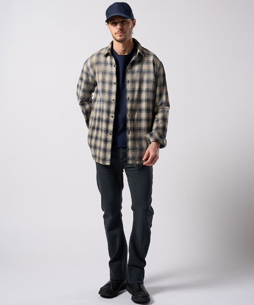 wjk(ダヴルジェイケイ)の「msw1866- cut-off light sweatshirt スウェット(7139 cj54j)(スウェット・メンズ・カーキ/インディゴブルー/トップグレー・S/M/L/XL)」の18枚目の写真