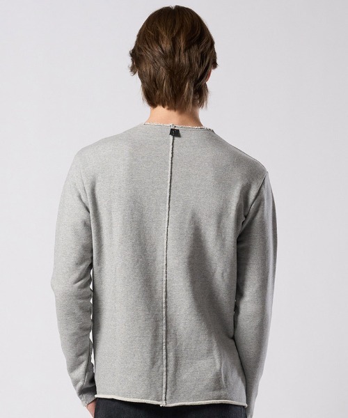 wjk(ダヴルジェイケイ)の「msw1866- cut-off light sweatshirt スウェット(7139 cj54j)(スウェット・メンズ・カーキ/インディゴブルー/トップグレー・S/M/L/XL)」の21枚目の写真