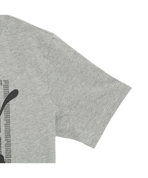 PUMA(プーマ)の「PUMA プーマ メンズ グラフィック プーマ ワーディング 半袖 Tシャツ(Tシャツ/カットソー・メンズ・ホワイト/ヘザーグレー/ブラック・SMALL/XX-LARGE/MEDIUM/LARGE/X-LARGE)」の5枚目の写真