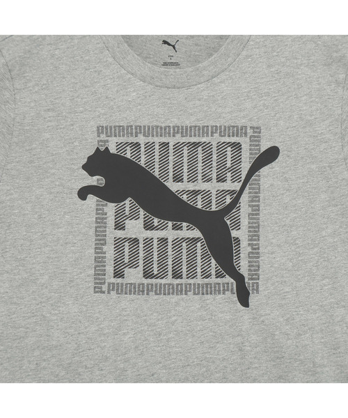 PUMA(プーマ)の「PUMA プーマ メンズ グラフィック プーマ ワーディング 半袖 Tシャツ(Tシャツ/カットソー・メンズ・ホワイト/ヘザーグレー/ブラック・SMALL/XX-LARGE/MEDIUM/LARGE/X-LARGE)」の6枚目の写真