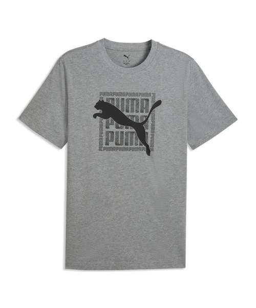 PUMA(プーマ)の「PUMA プーマ メンズ グラフィック プーマ ワーディング 半袖 Tシャツ(Tシャツ/カットソー・メンズ・ホワイト/ヘザーグレー/ブラック・SMALL/XX-LARGE/MEDIUM/LARGE/X-LARGE)」の3枚目の写真