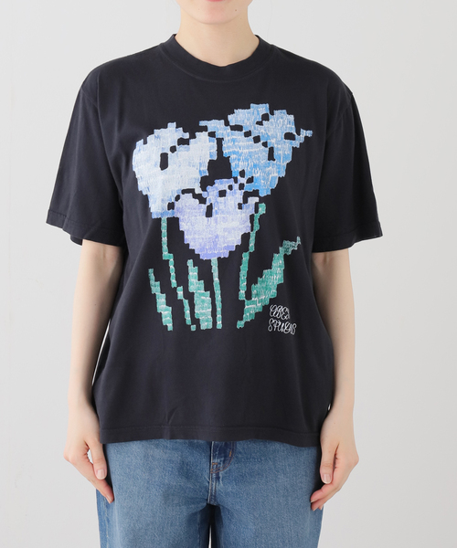 OBEY(オベイ)の「OBEY / オベイ OBEY TULIP SCRIBBLE(Tシャツ/カットソー・レディース・グリーン/ブラック・SMALL)」の9枚目の写真