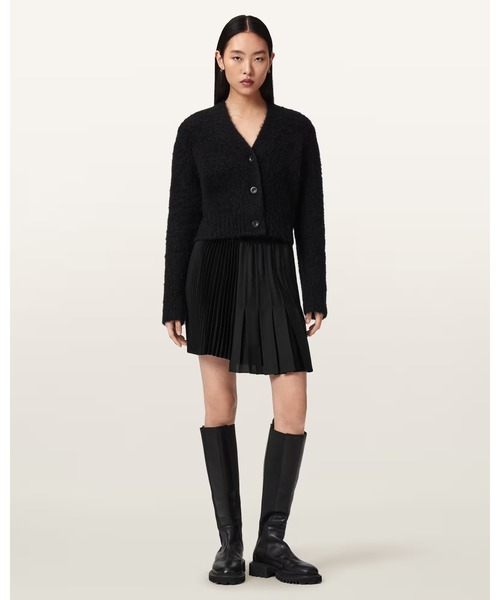 ALLSAINTS(オールセインツ)の「JAX ASYMMETRIC MINI SKIRT | JAX アシンメトリー ミニ スカート(スカート・レディース・ブラック・4/6/8/10)」の3枚目の写真