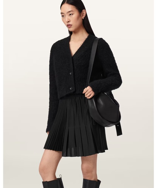 ALLSAINTS(オールセインツ)の「JAX ASYMMETRIC MINI SKIRT | JAX アシンメトリー ミニ スカート(スカート・レディース・ブラック・4/6/8/10)」の4枚目の写真