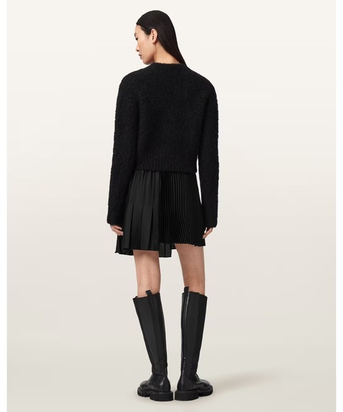 ALLSAINTS(オールセインツ)の「JAX ASYMMETRIC MINI SKIRT | JAX アシンメトリー ミニ スカート(スカート・レディース・ブラック・4/6/8/10)」の6枚目の写真
