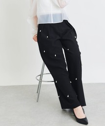 PICCIN PERLA | ティアドロップパールワイドパンツ(その他パンツ)