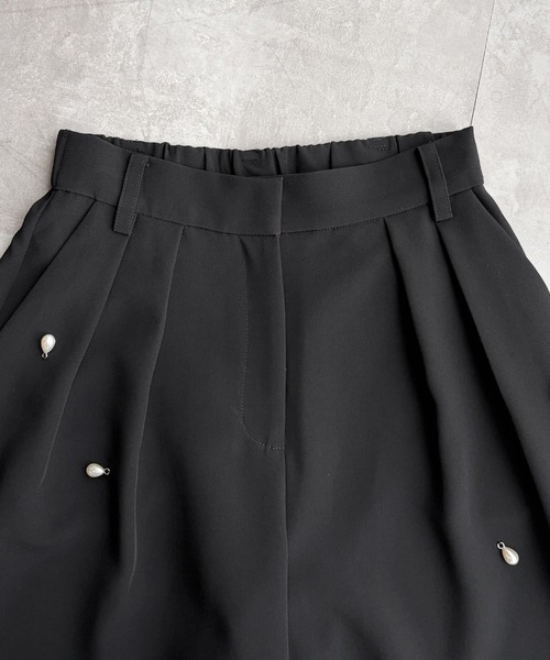 PICCIN PERLA(ピッチンペルラ)の「ティアドロップパールワイドパンツ(その他パンツ・レディース・ブラック・M/S)」の14枚目の写真