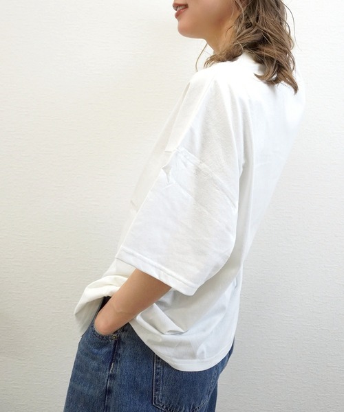 gossara(ゴサラ)の「【主役級Tシャツ】天竺フォトプリントT(Tシャツ/カットソー・レディース・ブラック/オフホワイト/ブラウン・FREE)」の13枚目の写真