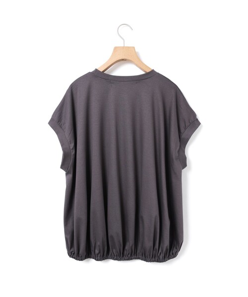 MidiUmi(ミディウミ)の「MidiUmi ヘムギャザーノースリーブ(Tシャツ/カットソー・レディース・チャコールグレー/ブラック/オフホワイト・FREE)」の18枚目の写真