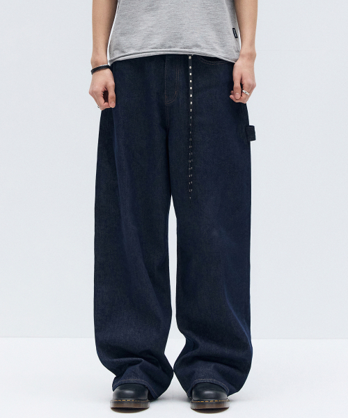 MAISON MINED（メゾンミネド）の「BACK-POINT DENIM PANTS INDIGO（デニムパンツ・メンズ・その他・SMALL/MEDIUM/LARGE）」の12枚目の写真