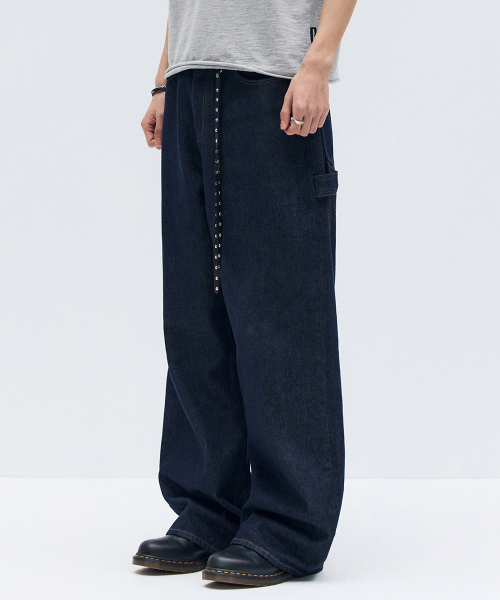 MAISON MINED（メゾンミネド）の「BACK-POINT DENIM PANTS INDIGO（デニムパンツ・メンズ・その他・SMALL/MEDIUM/LARGE）」の13枚目の写真