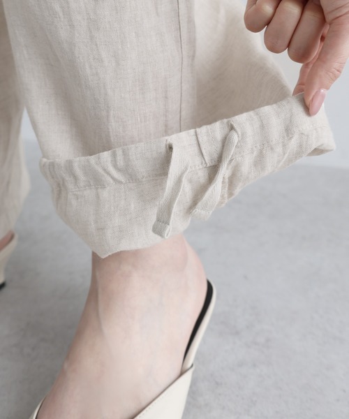 evernavy(エバーネイビー)の「リネンイージーパンツ(その他パンツ・レディース・オートミール/ネイビー/マスタード/ブラウン・M/L)」の20枚目の写真