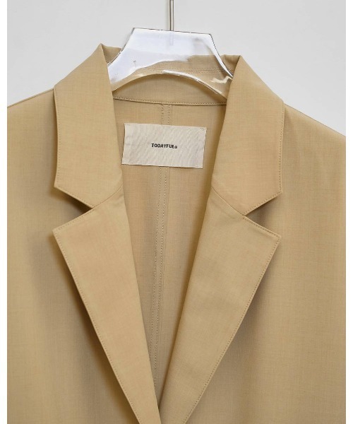 TODAYFUL(トゥデイフル)の「Dry Touch Rough Jacket 12610105(ブルゾン・レディース・ブラック/ベージュ・38/36)」の15枚目の写真