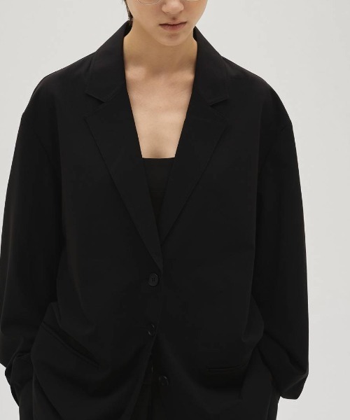 TODAYFUL(トゥデイフル)の「Dry Touch Rough Jacket 12610105(ブルゾン・レディース・ブラック/ベージュ・38/36)」の3枚目の写真