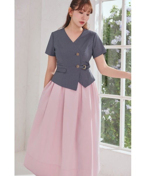 Asymmetrical Belted Docking Dress（ワンピース）｜Her lip to（ハー