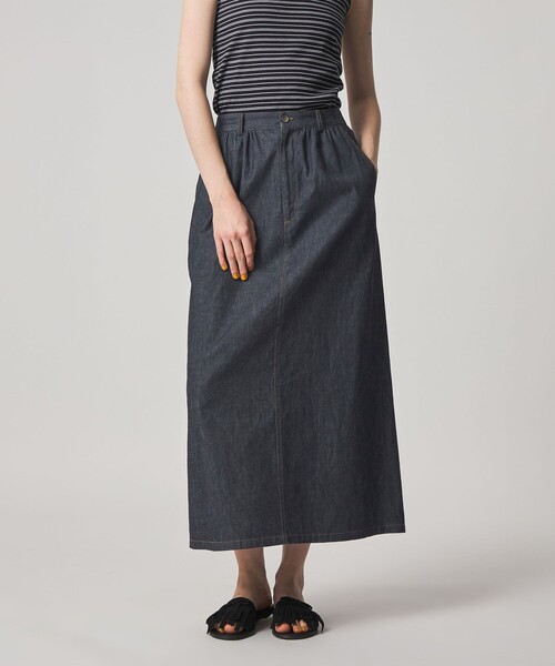Steven Alan＞ライトオンスデニム ロング スカート（デニムスカート