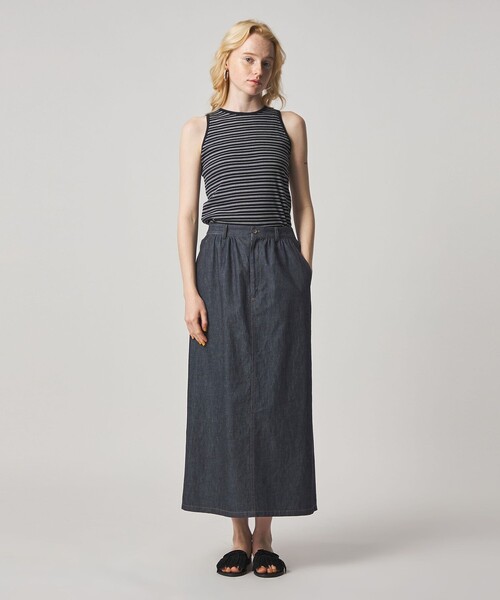 Steven Alan(スティーブンアラン)の「<Steven Alan>ライトオンスデニム ロング スカート(デニムスカート・レディース・ブラック/ネイビー・L/S/M)」の12枚目の写真