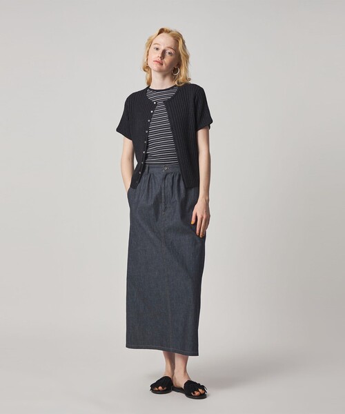 Steven Alan(スティーブンアラン)の「<Steven Alan>ライトオンスデニム ロング スカート(デニムスカート・レディース・ブラック/ネイビー・L/S/M)」の13枚目の写真