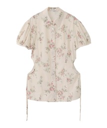 【CLANE/クラネ】FLOWER SIDE HOLE SHIRTS/フラワーサイドホールシャツ