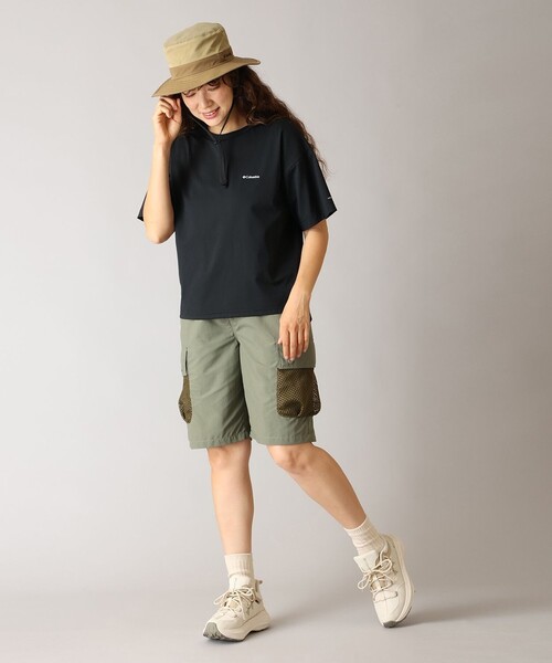 Columbia(コロンビア)の「UVカット 冷感 Columbia/ ウィメンズ トゥリースワロー オムニフリーズゼロ ショートスリーブTシャツ /コロンビア(Tシャツ/カットソー・レディース・グリーン/ブラック/ブラウン・M/L/XL/S)」の5枚目の写真