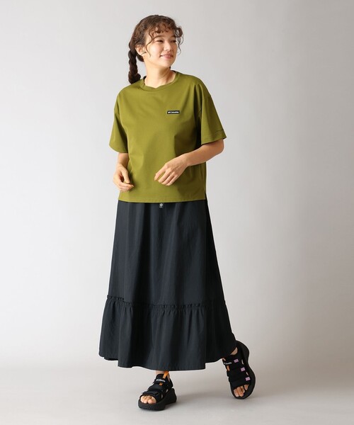 Columbia(コロンビア)の「UVカット 冷感 Columbia/ ウィメンズ トゥリースワロー オムニフリーズゼロ ショートスリーブTシャツ /コロンビア(Tシャツ/カットソー・レディース・グリーン/ブラック/ブラウン・M/L/XL/S)」の8枚目の写真