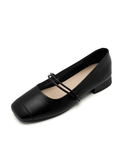SPUR（シュプール）の「アデリンソフトフィットMJフラットシューズ 3cm -WS9014 (2カラー)（バレエシューズ・レディース・ブラック/アイボリー・22.5cm/23cm/23.5cm/24cm/24.5cm/25cm）」の2枚目の写真
