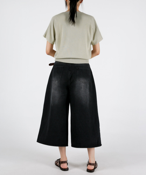 UMM(ウム)の「レディース サマー ソフトタッチ Vネックニット 3COLOR(Tシャツ/カットソー・レディース・ベージュ/ブラック/ライトピンク・F)」の21枚目の写真