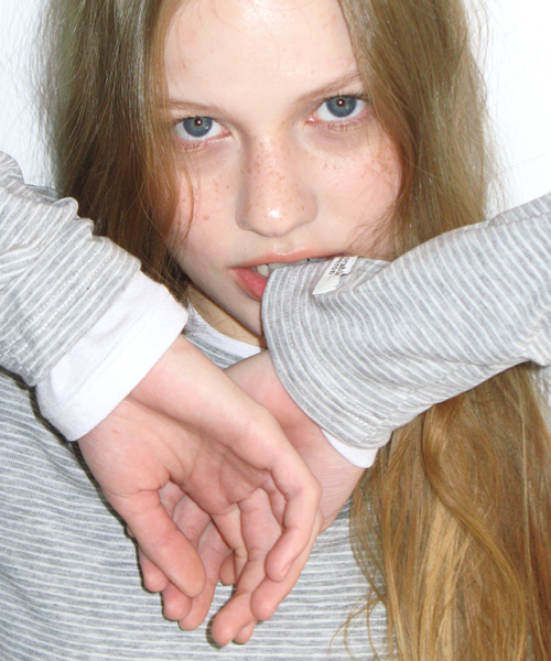 RONRON(ロンロン)の「SOFT MINI LABEL LONG SLEEVE GREY STRIPE(Tシャツ/カットソー・レディース・その他・FREE)」の5枚目の写真
