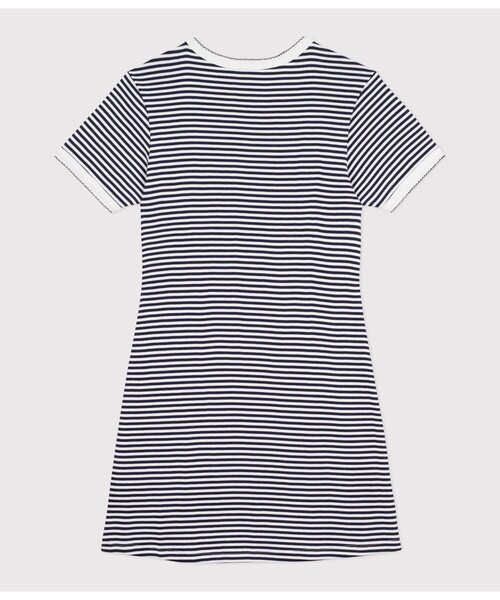 PETIT BATEAU(プチバトー)の「ミラレ半袖ワンピース(ワンピース・レディース・ブルー系その他・XX-SMALL/X-SMALL/SMALL/MEDIUM/LARGE)」の6枚目の写真