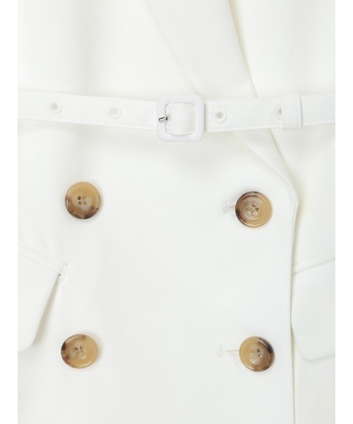 EIMY ISTOIRE(エイミーイストワール)の「CONSCIOUS TAILORED GILET(ベスト・レディース・オフホワイト/ピンクベージュ/ブラック・F)」の20枚目の写真