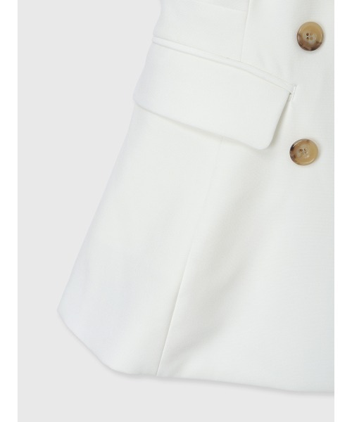 EIMY ISTOIRE(エイミーイストワール)の「CONSCIOUS TAILORED GILET(ベスト・レディース・オフホワイト/ピンクベージュ/ブラック・F)」の21枚目の写真