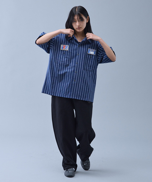 PARIS SAINT-GERMAIN(パリサンジェルマン)の「【Paris Saint-Germain / パリ・サン=ジェルマン】 JP 1970 Stripe Shirt(シャツ/ブラウス・メンズ・ネイビー/ピンク/ホワイト・MEDIUM/LARGE)」の20枚目の写真