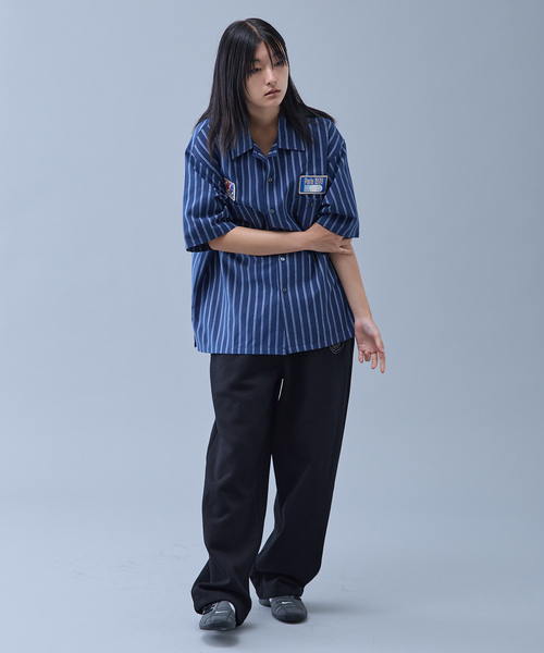 PARIS SAINT-GERMAIN(パリサンジェルマン)の「【Paris Saint-Germain / パリ・サン=ジェルマン】 JP 1970 Stripe Shirt(シャツ/ブラウス・メンズ・ネイビー/ピンク/ホワイト・MEDIUM/LARGE)」の21枚目の写真