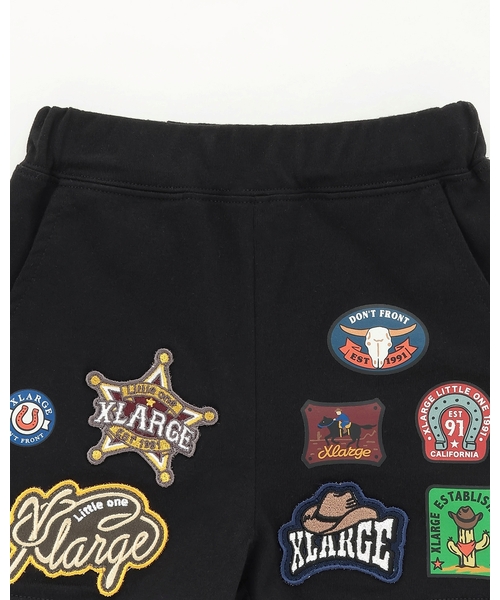 XLARGE KIDS（エクストララージキッズ）の「ウエスタンモチーフワッペン ショートパンツ（その他パンツ・キッズ・レッド/ブラック・110cm/80ｃｍ/90cm/100cm/120cm/130cm/140cm）」の4枚目の写真