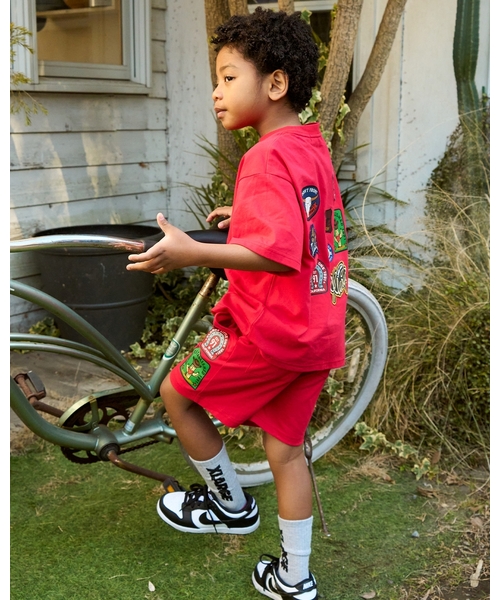 XLARGE KIDS（エクストララージキッズ）の「ウエスタンモチーフワッペン ショートパンツ（その他パンツ・キッズ・レッド/ブラック・110cm/80ｃｍ/90cm/100cm/120cm/130cm/140cm）」の15枚目の写真