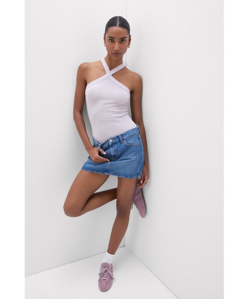 Intimissimi(インティミッシミ)の「クロスデザイン ラメ入りリブ ボディスーツ(その他トップス・レディース・タン/アクア/サファリグリーン/ライラック・L/M/S)」の22枚目の写真