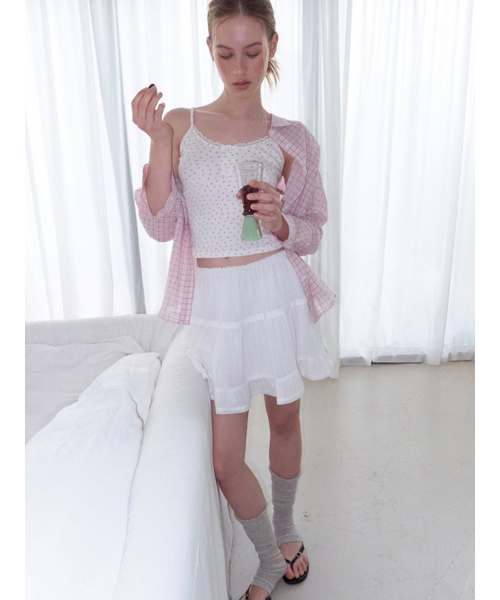 ETMON(エトモン)の「Flower Button Sleeveless Top, Pink(Tシャツ/カットソー・レディース・その他・F)」の2枚目の写真