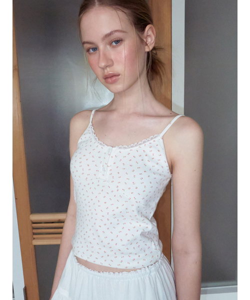 ETMON(エトモン)の「Flower Button Sleeveless Top, Pink(Tシャツ/カットソー・レディース・その他・F)」の5枚目の写真