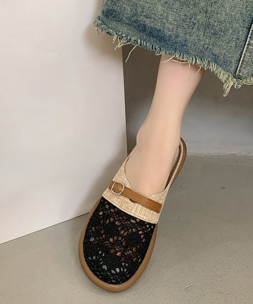 Miniministore（ミニミニストア）の「サボサンダルレディース ミュールサンダル（サンダル・レディース・アイボリー/ブラック・24.5cm/24.0cm/23.5cm/23.0cm/22.5cm）」の7枚目の写真