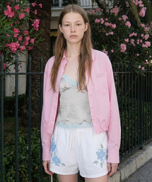2-Way Drawstring Crop Shirt (Pink)