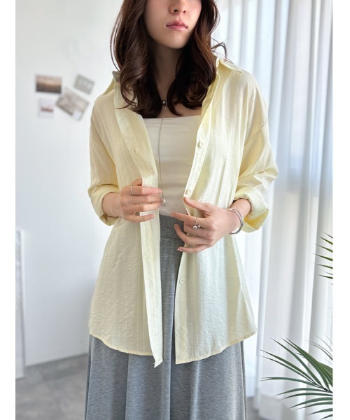 fifth(フィフス)の「ストライプラインシャツ(シャツ/ブラウス・レディース・ベージュ/ピンク/ブルー/イエロー・M)」の21枚目の写真