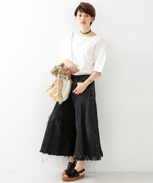 Ray BEAMS（レイビームス）の「Ray BEAMS / バルーンスリーブ プルオーバー（ニット/セーター・レディース・オフホワイト/ピンク/ブルー系その他・ONE SIZE）」の19枚目の写真