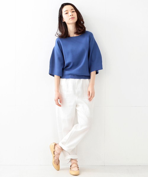 Ray BEAMS（レイビームス）の「Ray BEAMS / バルーンスリーブ プルオーバー（ニット/セーター・レディース・オフホワイト/ピンク/ブルー系その他・ONE SIZE）」の20枚目の写真