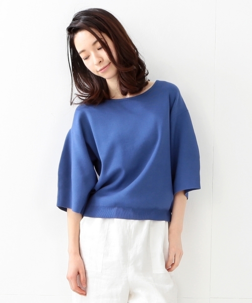 Ray BEAMS（レイビームス）の「Ray BEAMS / バルーンスリーブ プルオーバー（ニット/セーター・レディース・オフホワイト/ピンク/ブルー系その他・ONE SIZE）」の5枚目の写真