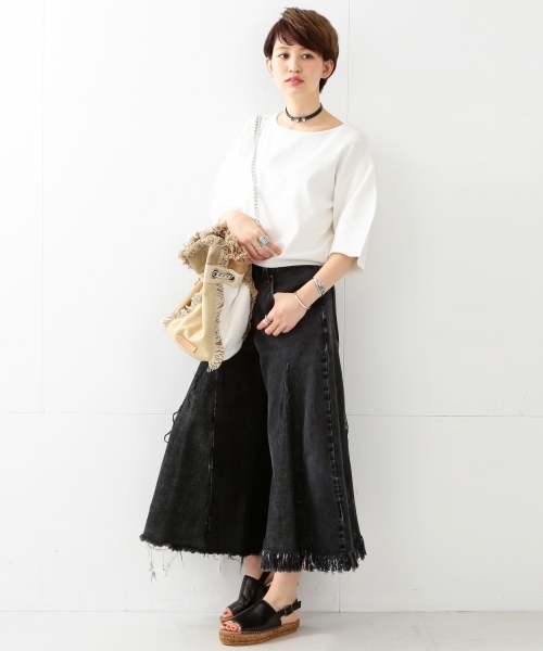 Ray BEAMS（レイビームス）の「Ray BEAMS / バルーンスリーブ プルオーバー（ニット/セーター・レディース・オフホワイト/ピンク/ブルー系その他・ONE SIZE）」の14枚目の写真