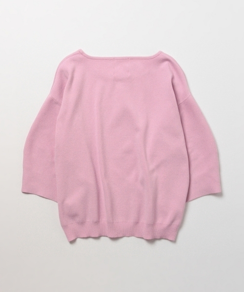 Ray BEAMS（レイビームス）の「Ray BEAMS / バルーンスリーブ プルオーバー（ニット/セーター・レディース・オフホワイト/ピンク/ブルー系その他・ONE SIZE）」の8枚目の写真