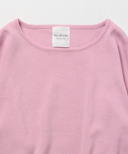 Ray BEAMS（レイビームス）の「Ray BEAMS / バルーンスリーブ プルオーバー（ニット/セーター・レディース・オフホワイト/ピンク/ブルー系その他・ONE SIZE）」の9枚目の写真